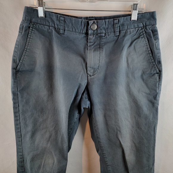 Bonobos Pants Mens 33x30 Grey Chino Khaki Slim Basic Normcore Classiccore Work - Picture 2 of 9